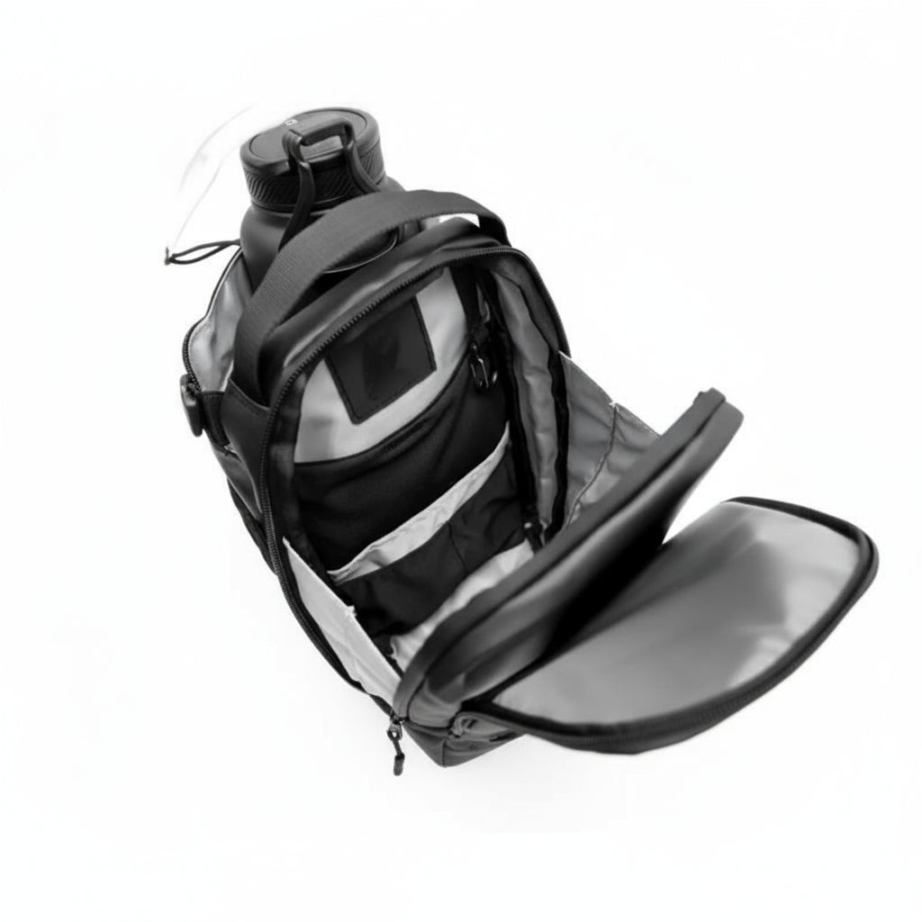 Magnetische Fitness-Flaschentasche – Mit Handyfach & Sicherheitsreißverschluss