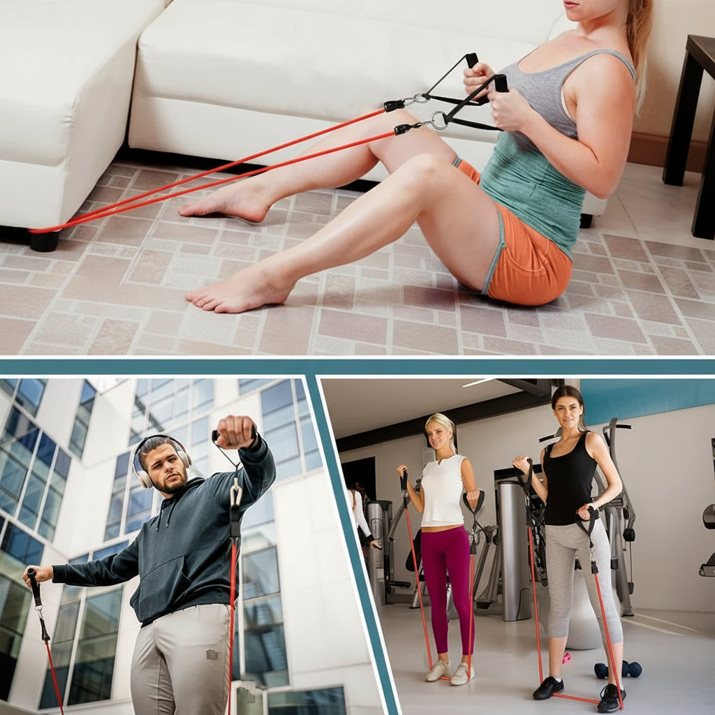 Widerstandsband-Set – 5-teiliges Fitnessband