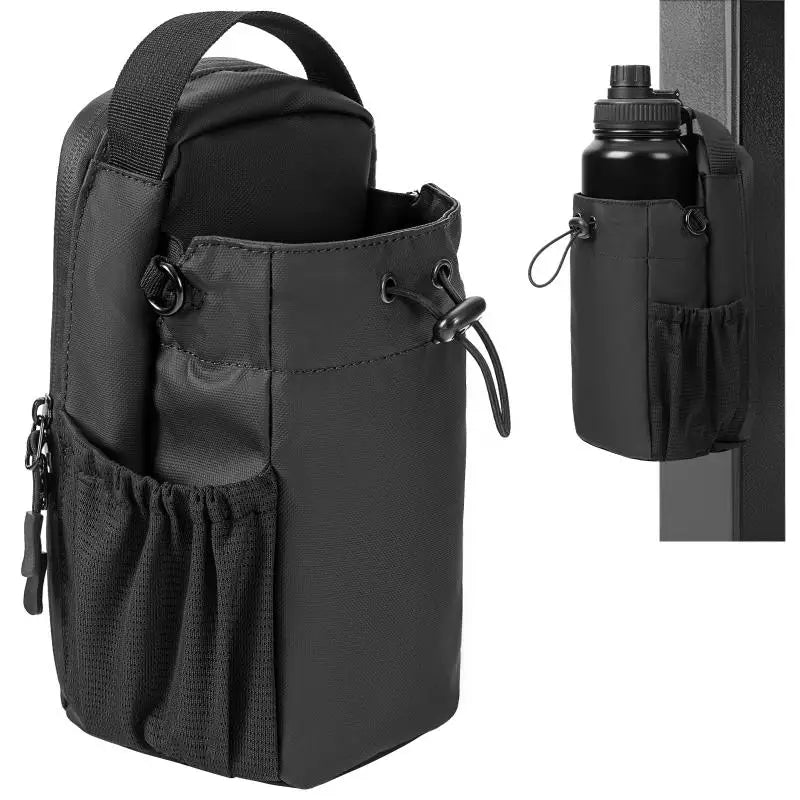 Magnetische Fitness-Flaschentasche – Mit Handyfach & Sicherheitsreißverschluss